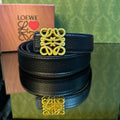 Loewe Δερμάτινη ζώνη μαύρη￼