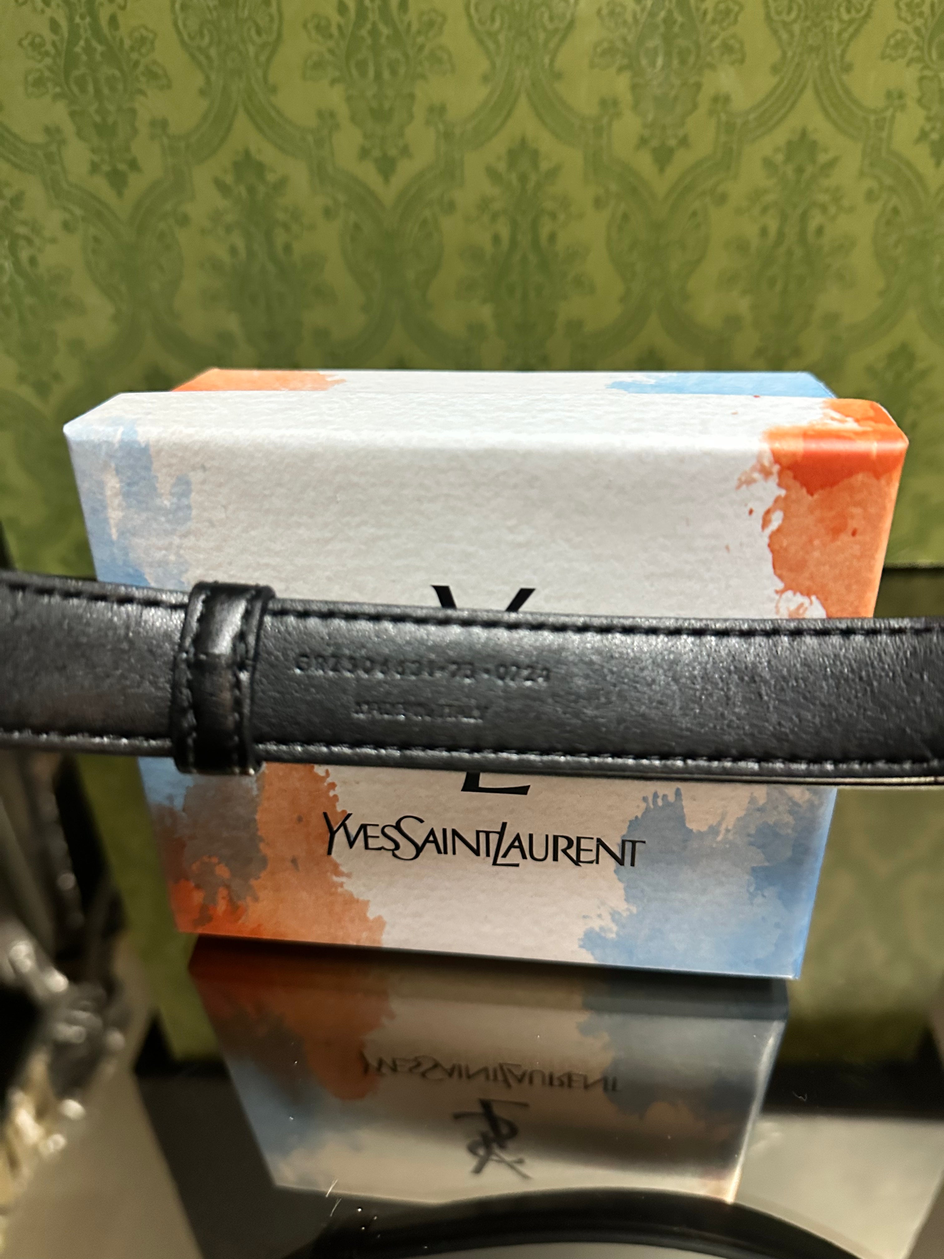 Ysl Δερμάτινη ζώνη￼