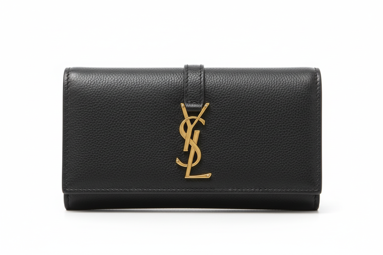 ysl wallet black
